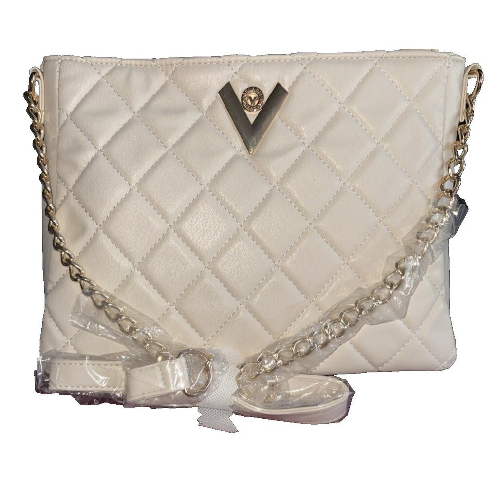 NWTValentino Orlandi Shoulder Bag (Bone) Cream White V-2005 MSRP $278 With Strap